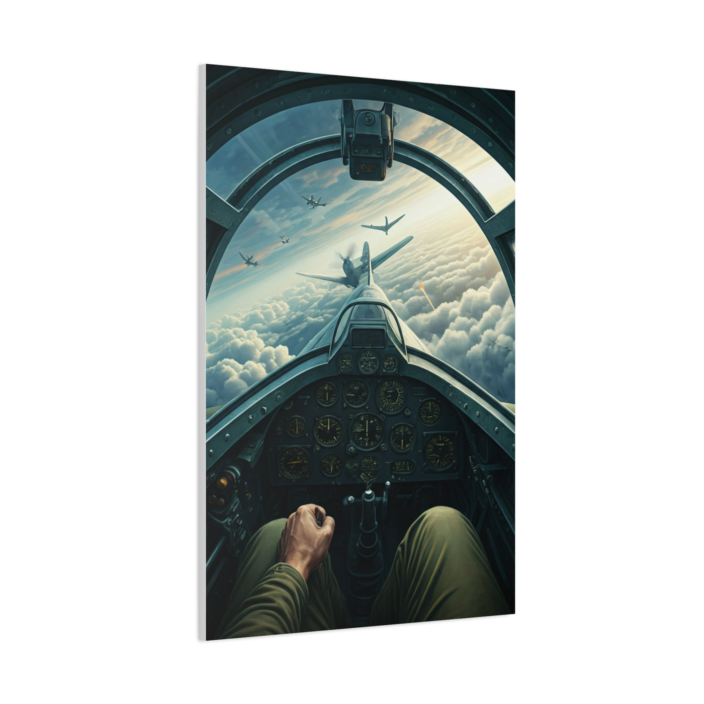 Pilot Cockpit Sky Mission View Wall Art & Canvas Prints