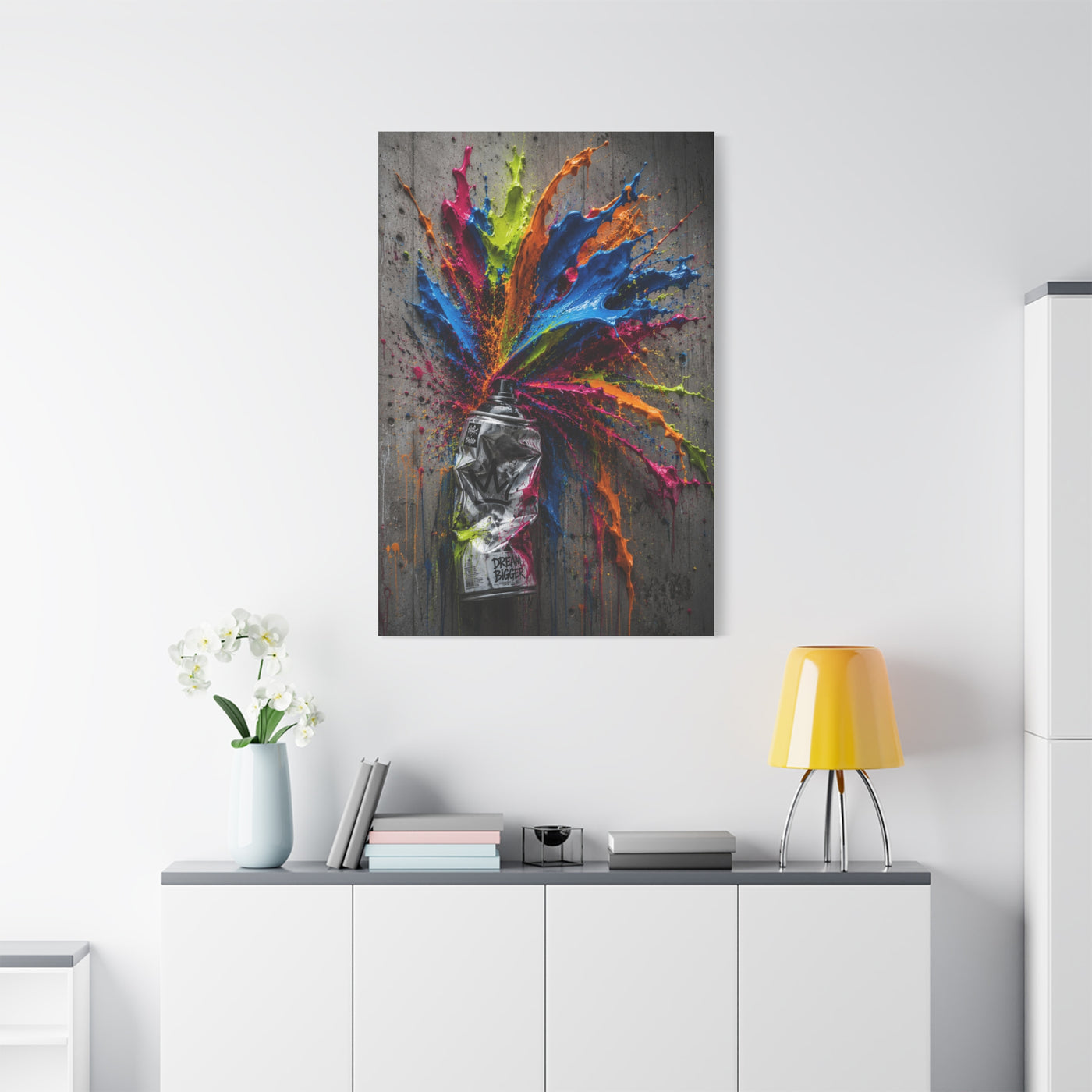 Exploding Spray Paint Creativity Street Wall Art & Canvas Print