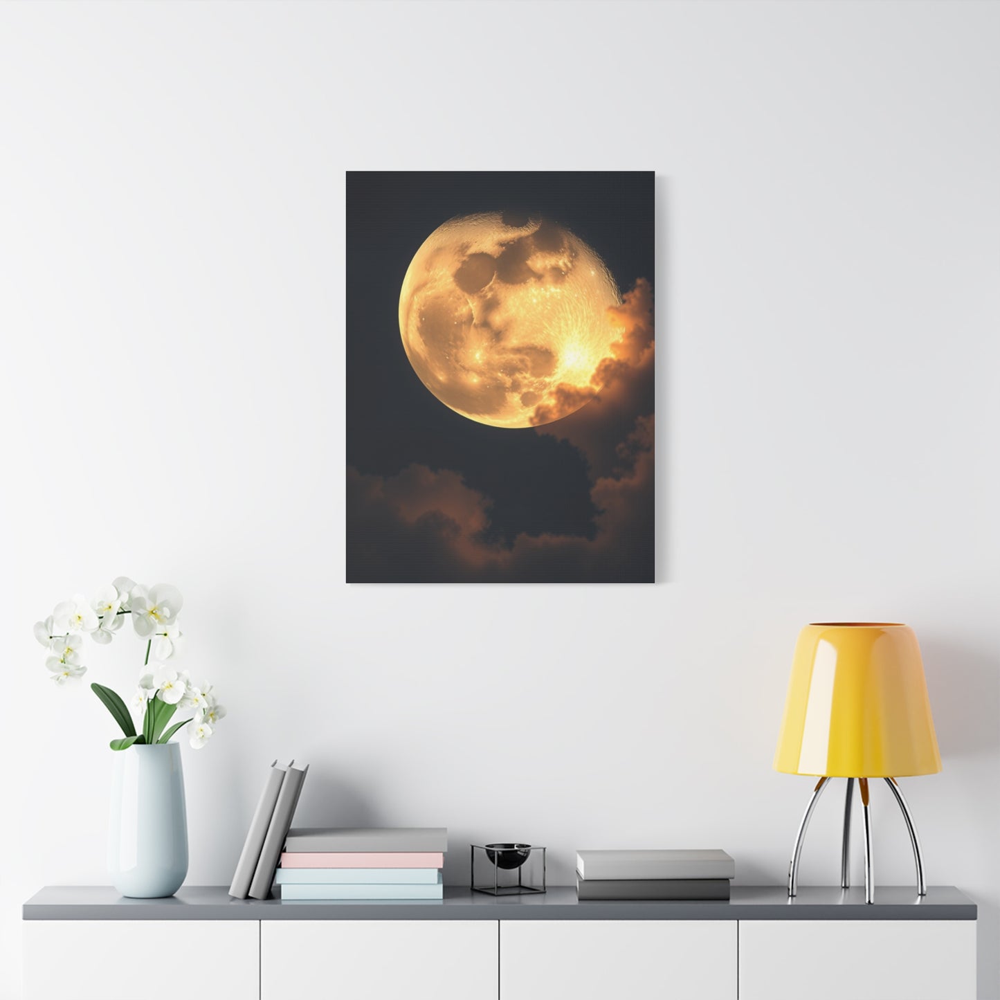 Supreme Crescent Moon Art Beautiful Collection Wall Art & Canvas Print