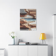 Eroded Earth Layer Abstraction Wall Art & Canvas Print