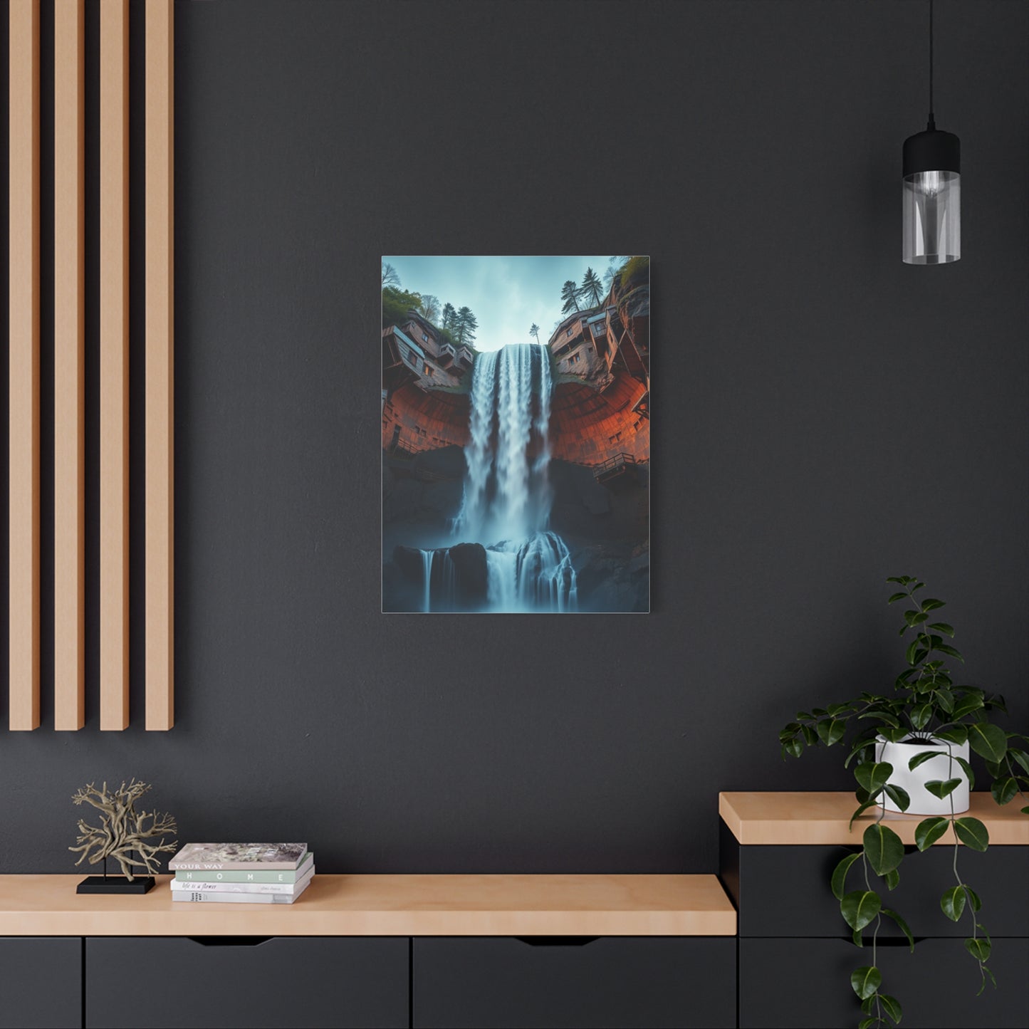 Fragmented Cascade Masterpiece Wall Art & Canvas Print