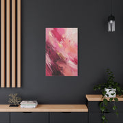 Pink Abstract Expressionist Brushstroke Wall Art & Canvas Print
