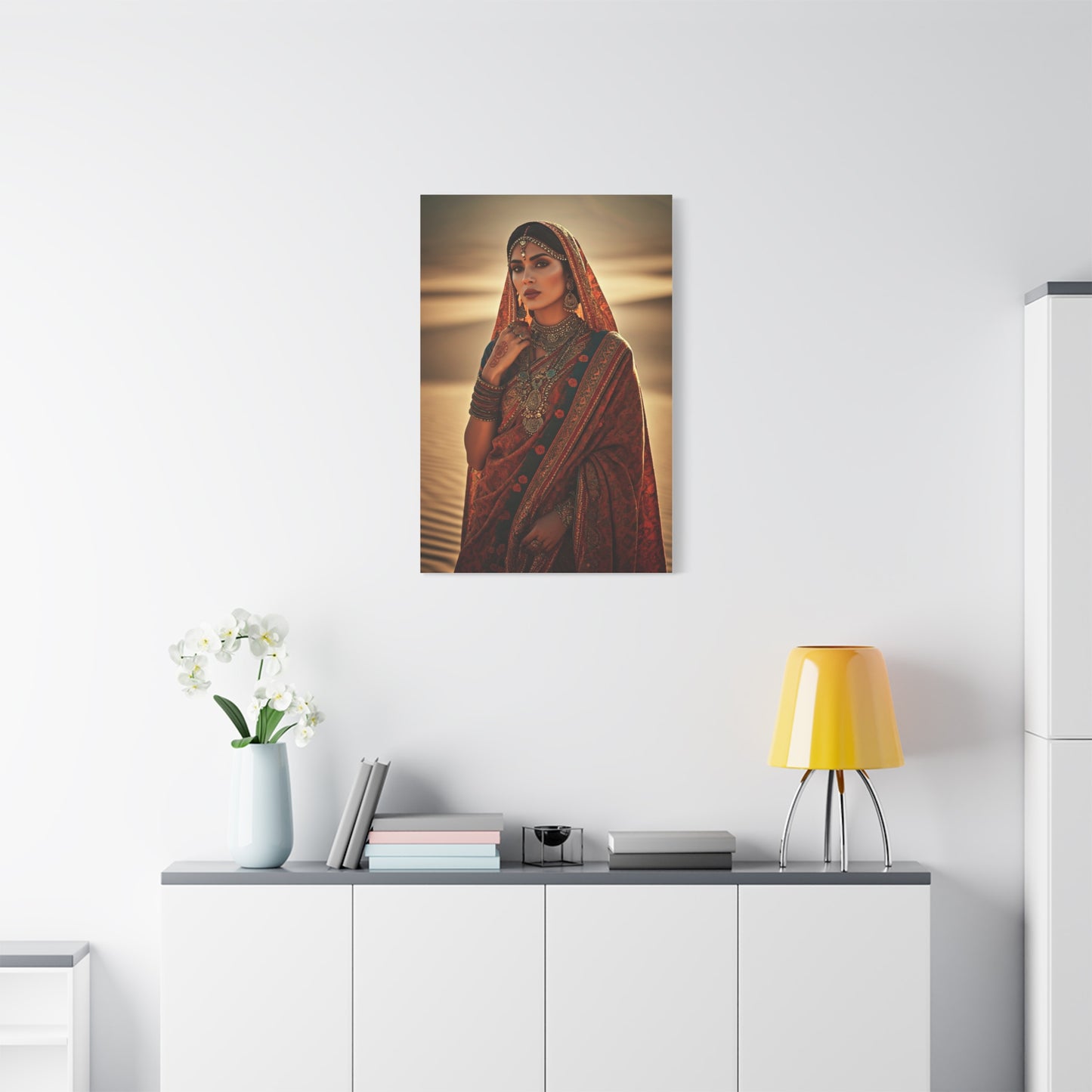 Ornate Desert Bride Bohemian Portrait Wall Art & Canvas Prints