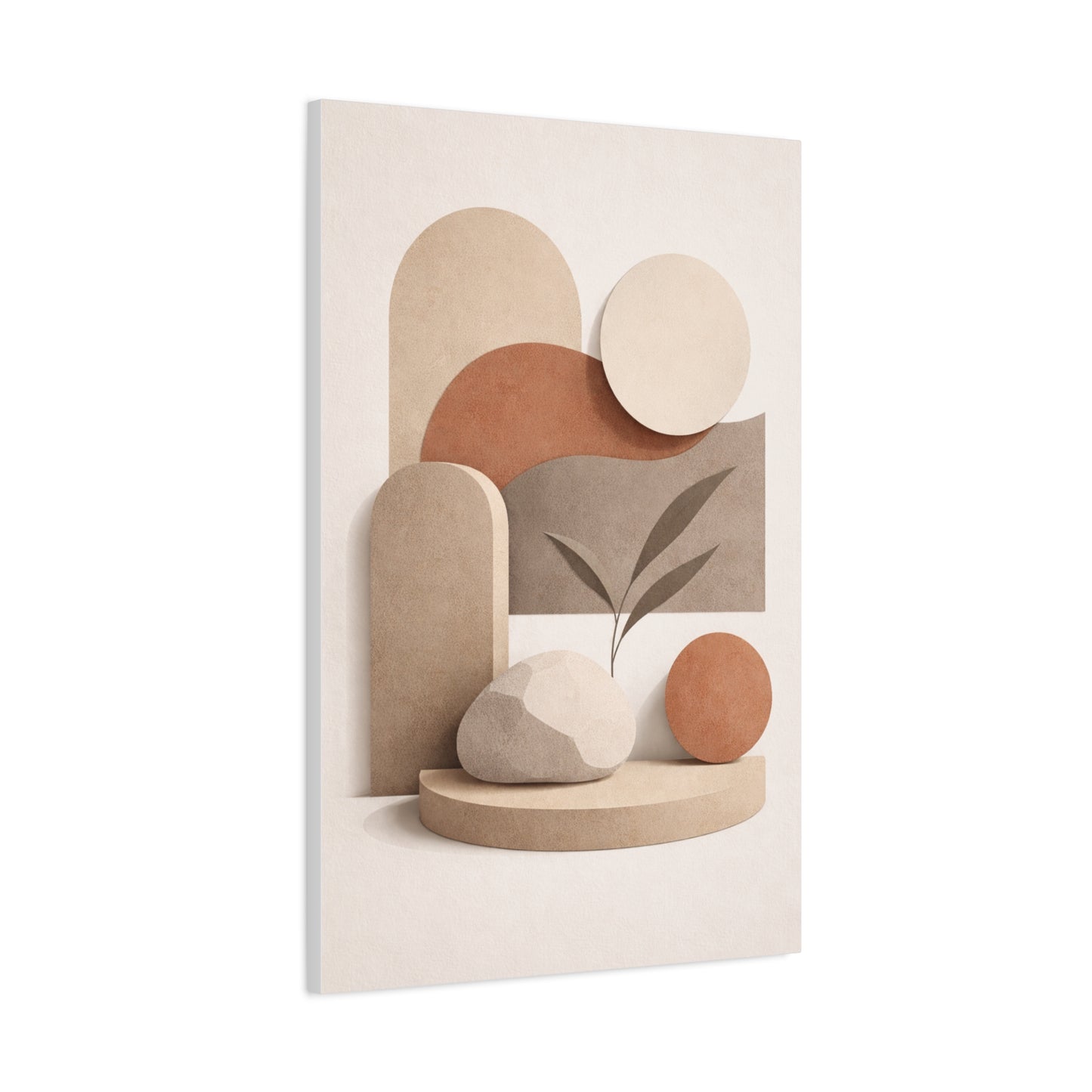 Neutral Gallery Shapes Wall Art & Canvas Print