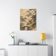 Kyoto Mountain Temple Tranquility Scene Wall Art & Canvas Print