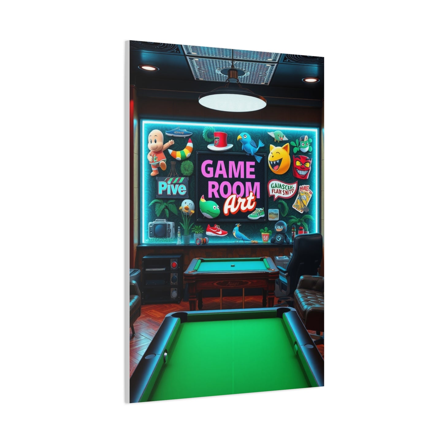 Supreme Game Room Art Beautiful Collection Wall Art & Canvas Print