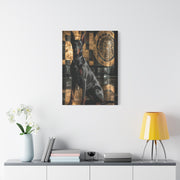 Doberman Art Deco Portrait Wall Art & Canvas Print