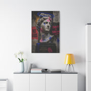 Graffiti Apollo Bust Rebellion Street Wall Art & Canvas Print