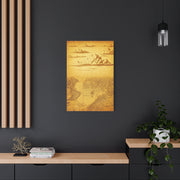 Vintage Compass Journey Map Wall Art & Canvas Prints