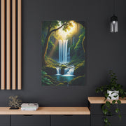 Enchanted Forest Waterfall Escape Wall Art & Canvas Prints
