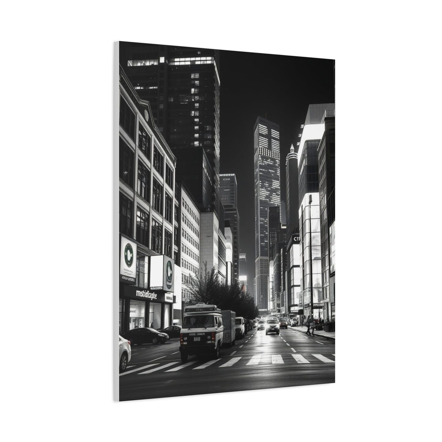 Vision Black & White Cityscapes Art Art Wall Art & Canvas Print
