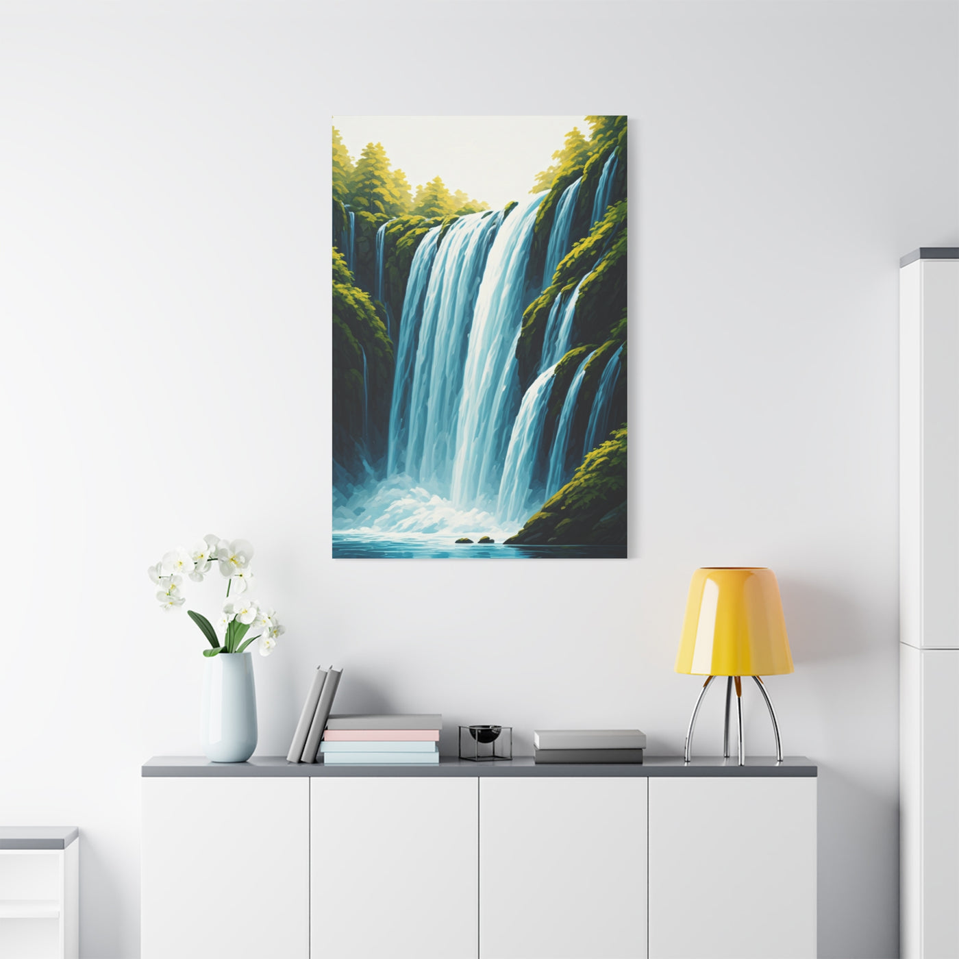 Lush Forest Waterfall Wall Art & Canvas Prints