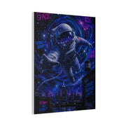 Cosmic Graffiti Astronaut Street Wall Art & Canvas Print