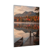 Lake Placid Autumn Reflection Wall Art & Canvas Print