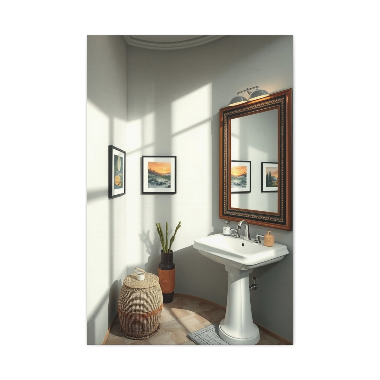 Sophisticated Spa Scene Canvas Wall Art & Canvas Print