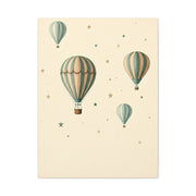 Dreamy Hot Air Balloon Nursery Wall Art & Canvas Print