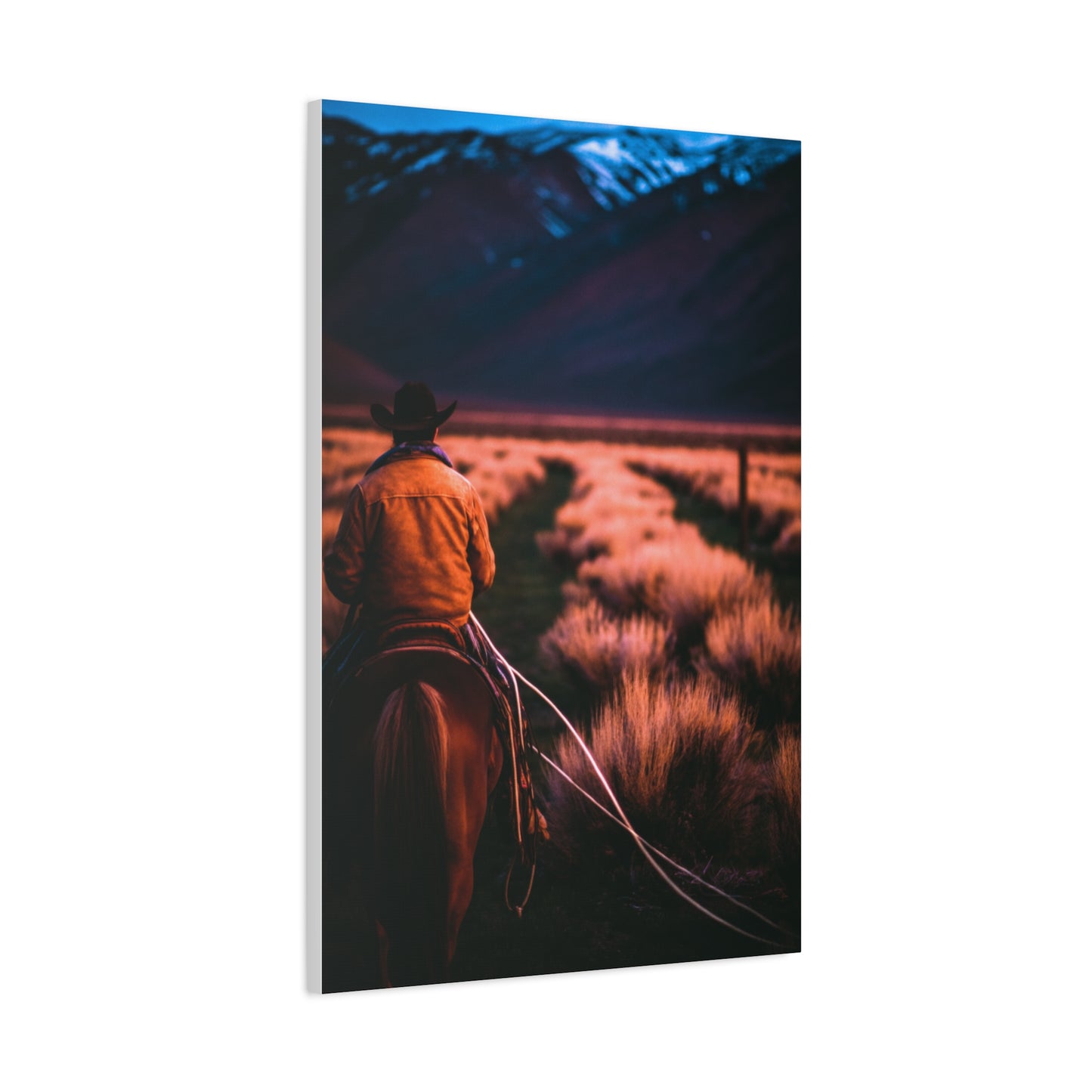 Valley Trail Rider Wall Art & Canvas Print