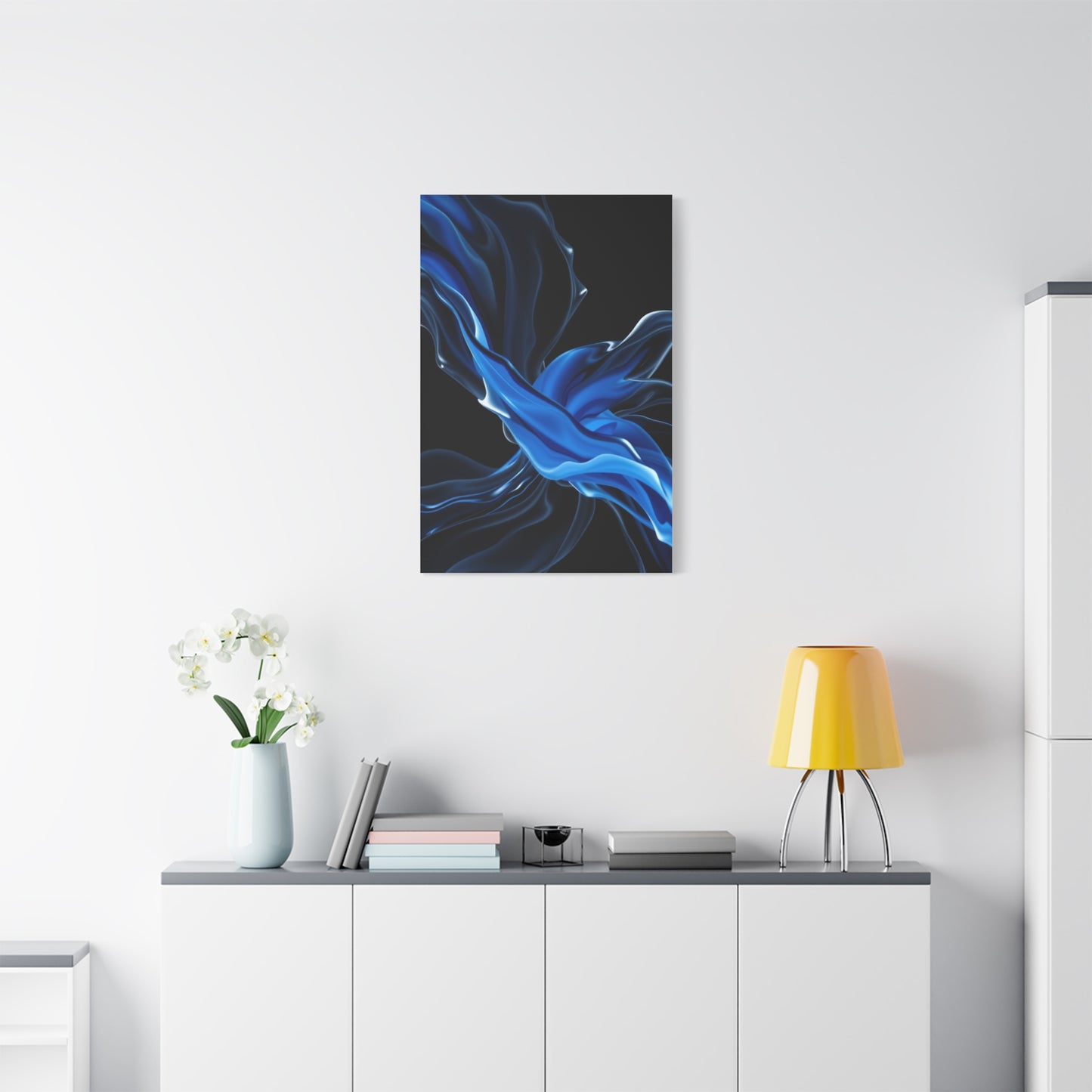Supreme Black, White & Blue Art Beautiful Collection Wall Art & Canvas Print