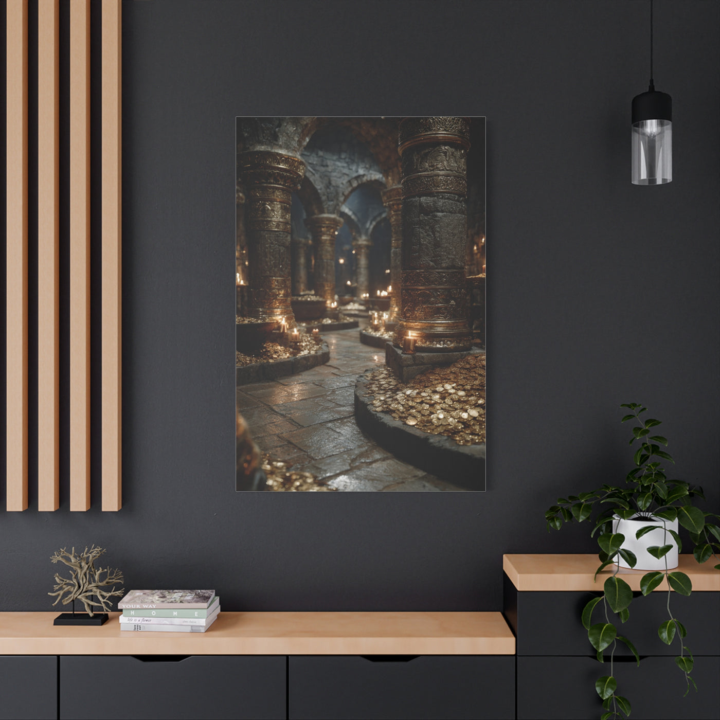 Hidden Treasury Gold Chamber Wall Art & Canvas Print