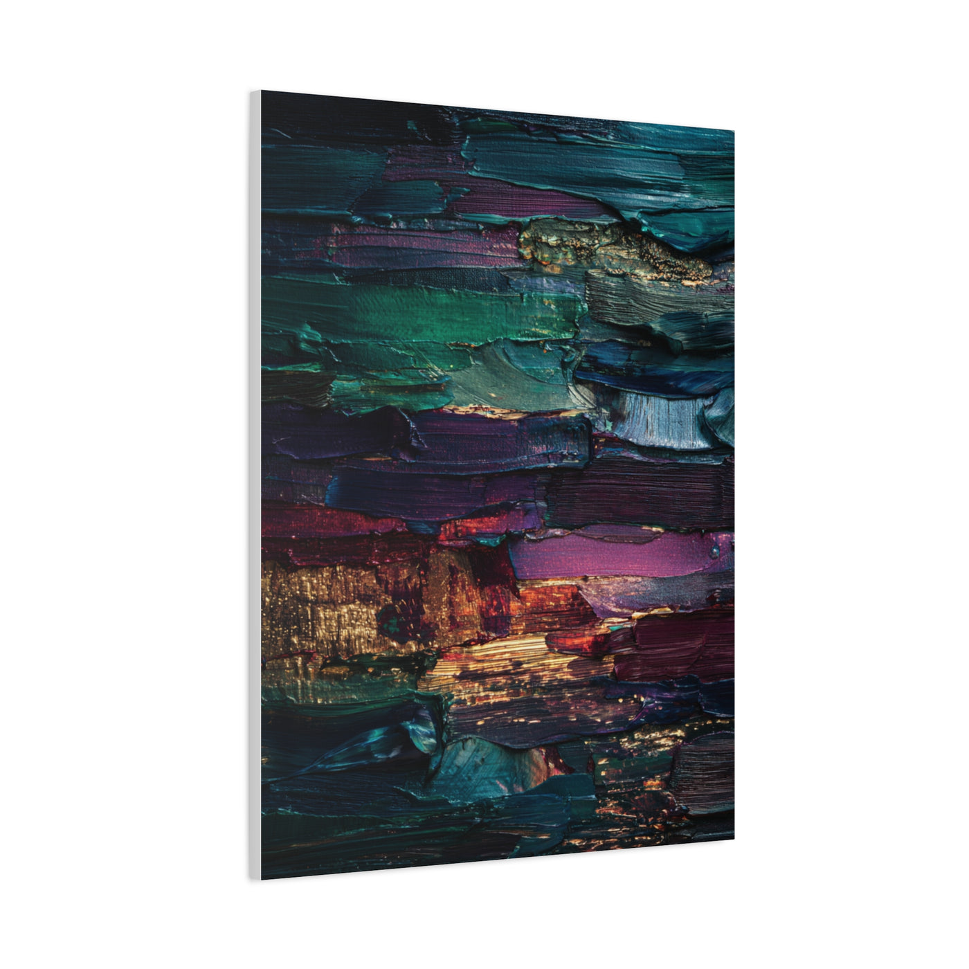 Jewel Tone Textured Abstract Gallery Painting Wall Art & Canvas Print