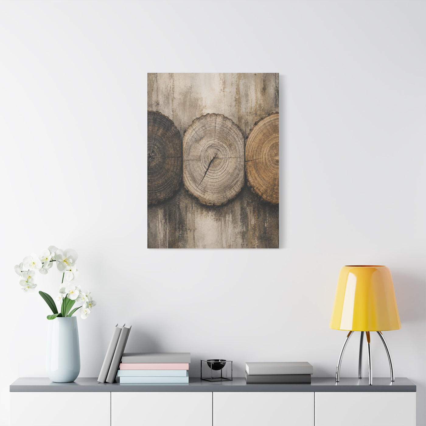 Natural Wood Grain Tree Rings Abstract Trees Wall Art & Canvas Print