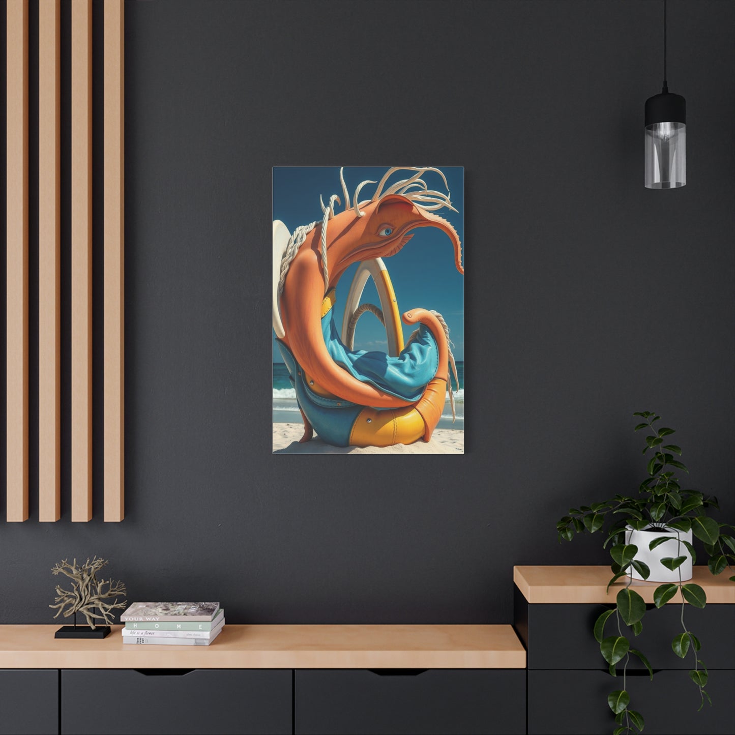Serene Shoreline Masterpiece Wall Art & Canvas Print