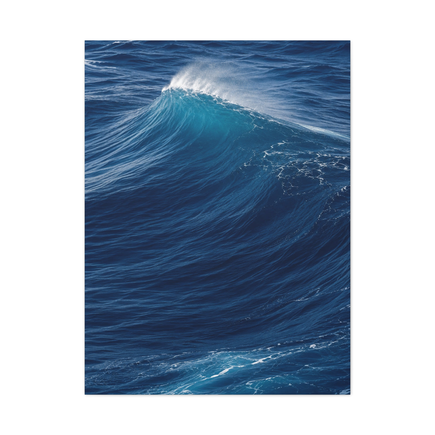 Open Ocean Cresting Wave Study Wall Art & Canvas Print