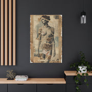 Mixed Media Collage Figure Wall Art & Canvas Print