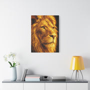 Golden Lion Portrait Wall Art & Canvas Print