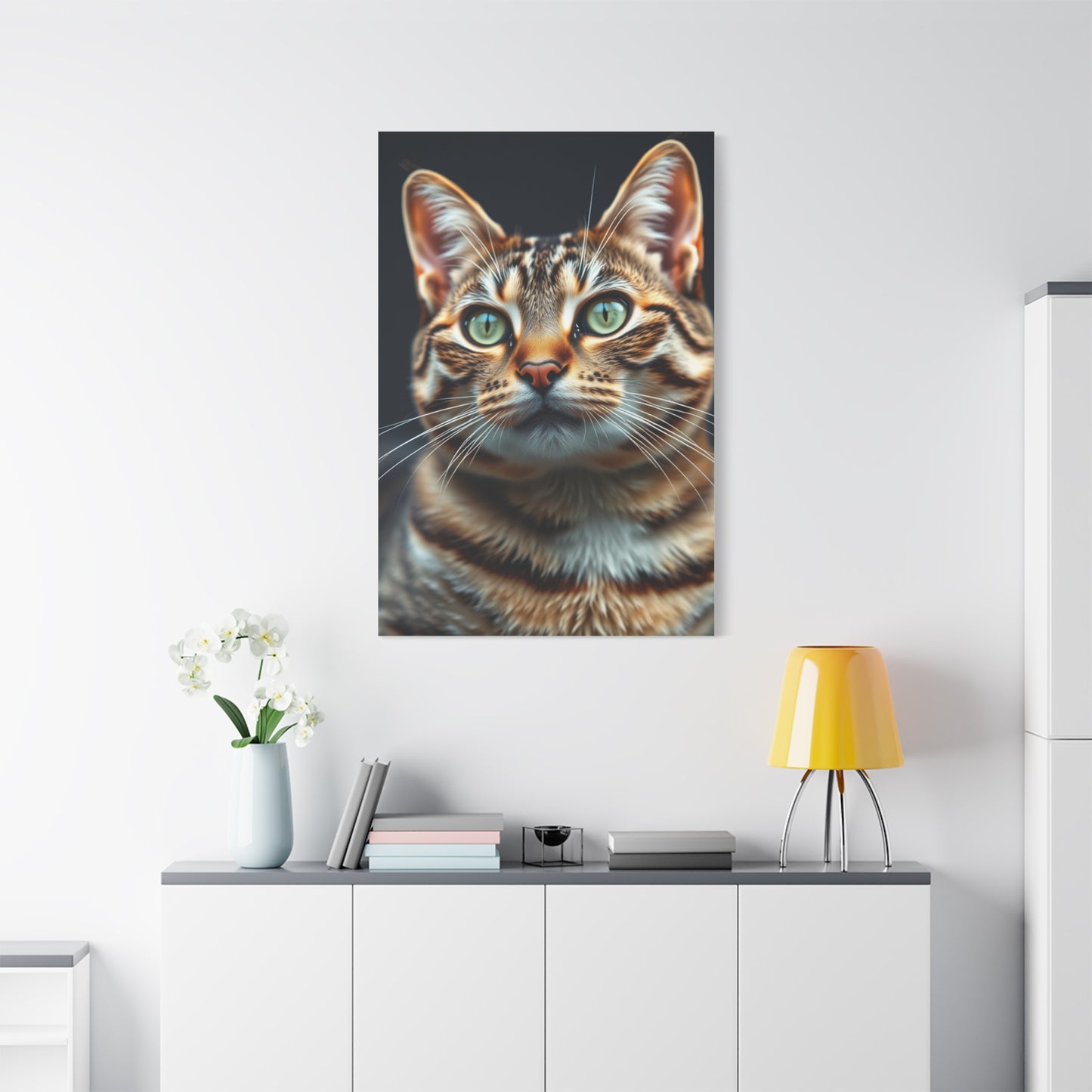 Tabby Cat Art Luxury Canvas Wall Art & Canvas Print