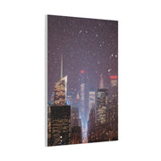 New York Winter Snowfall Skyline Wall Art & Canvas Print