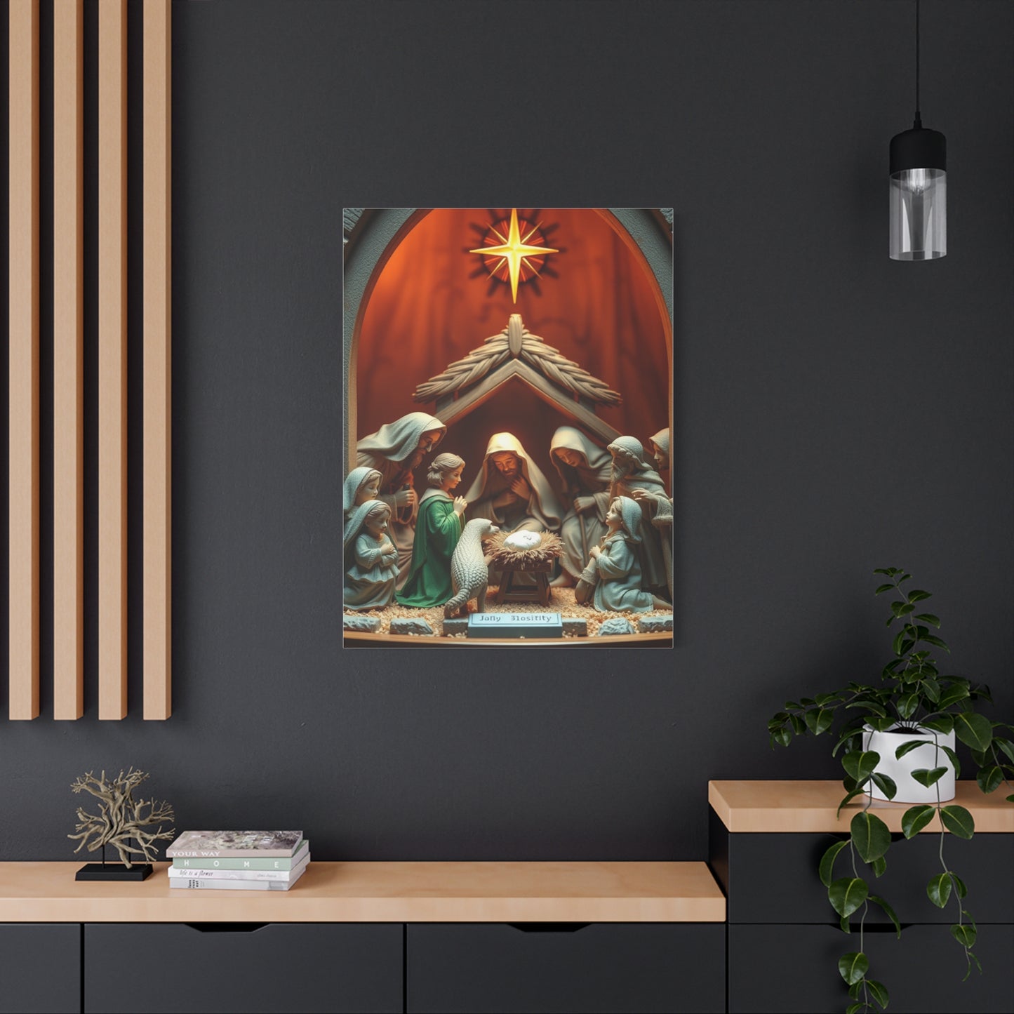 Divine Birth Tableau Wall Art & Canvas Print
