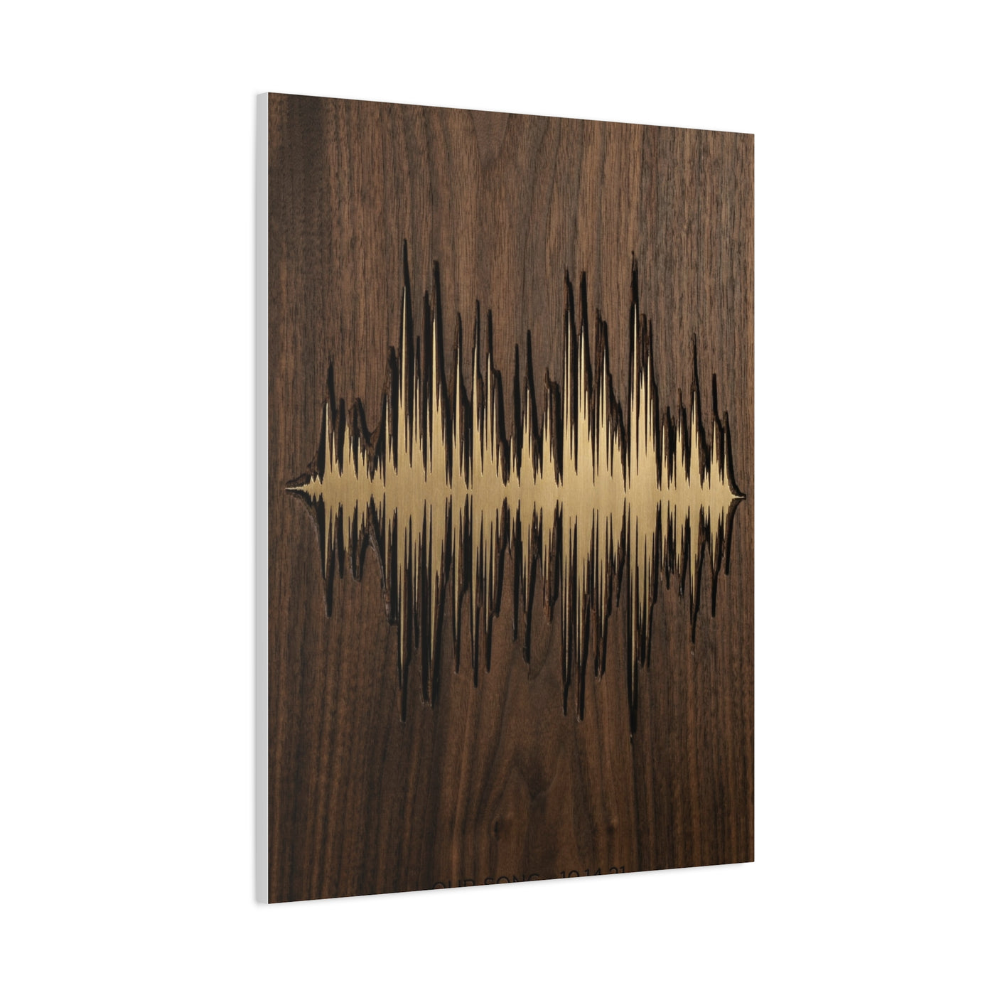 Personalized Soundwave Engraved Wood Wall Art & Canvas Print