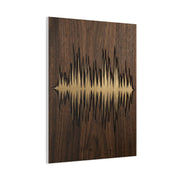 Personalized Soundwave Engraved Wood Wall Art & Canvas Print