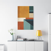 Mid Century Modern Geometric Color Block Wall Art & Canvas Print