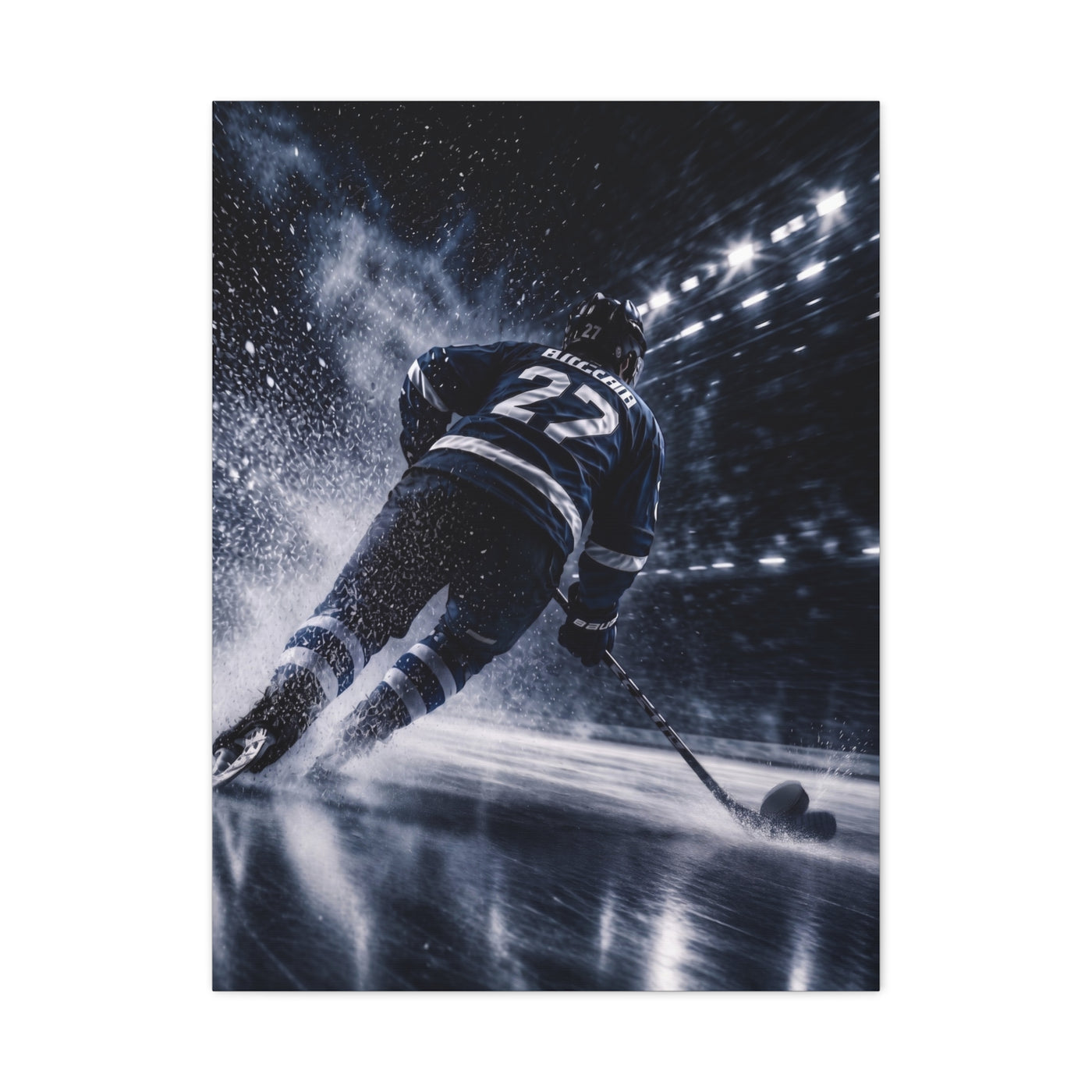 Hockey Speed Burst Sports Wall Art & Canvas Print