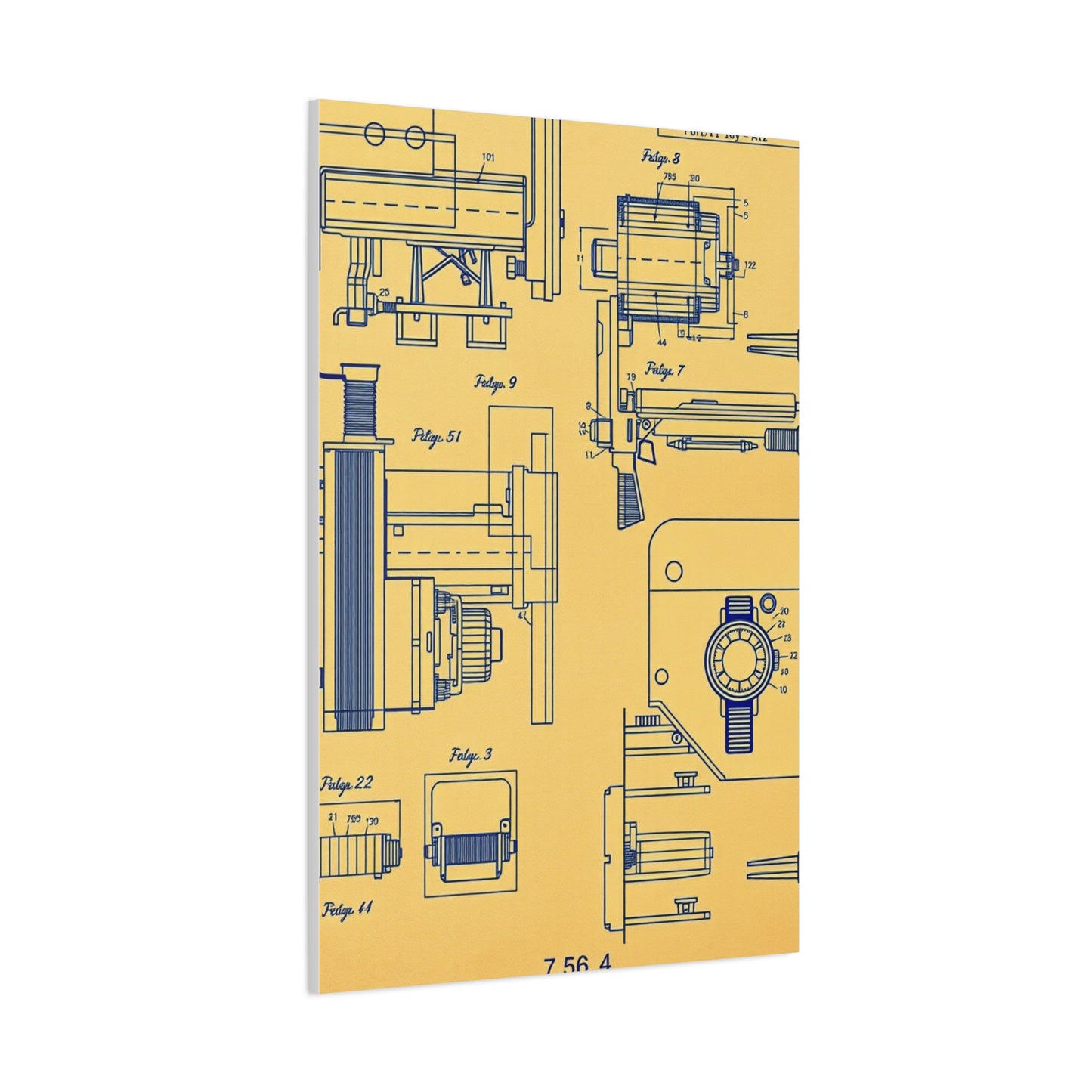 Blueprint & Patent Sketches Art Supreme Gallery Wall Art & Canvas Print