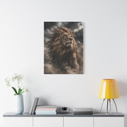Storm King Lion Dramatic Portrait Wall Art & Canvas Print