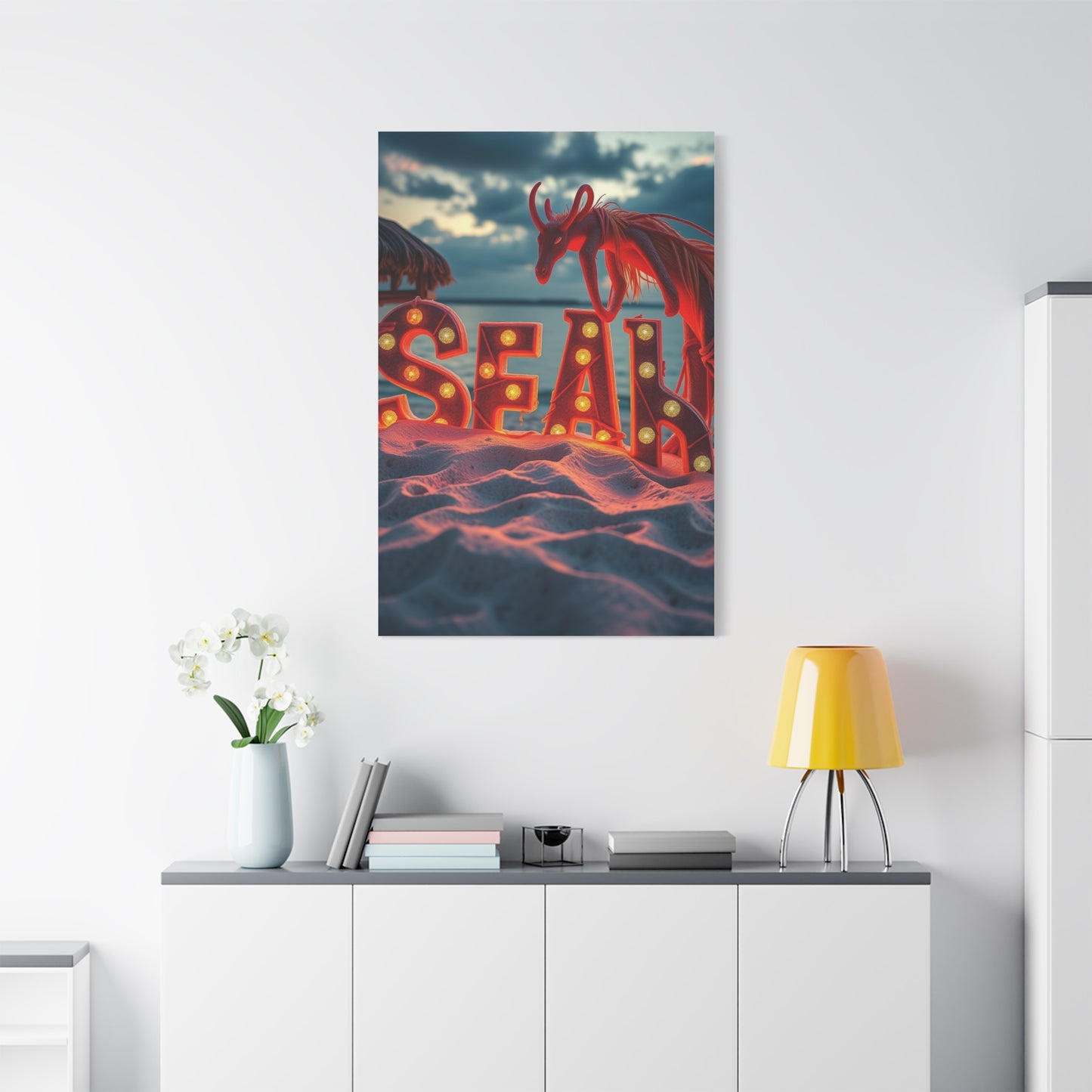 Harmonious Beachscape Vision Wall Art & Canvas Print