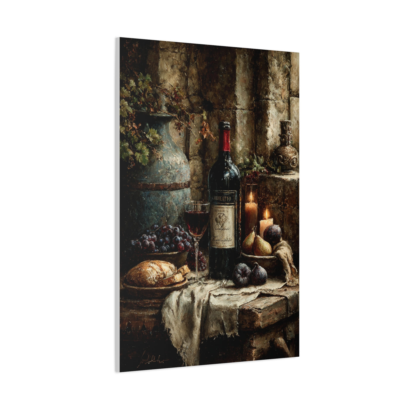 Italian Wine & Harvest Still Life Wall Art & Canvas Print