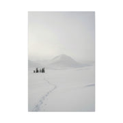 Scandinavian Winter Minimalist Mountain Wall Art & Canvas Print