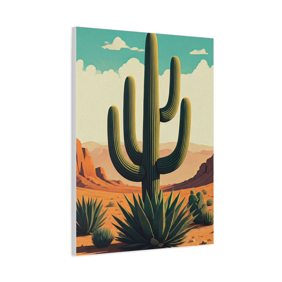 Southwest Saguaro Desert Landscape Wall Art & Canvas Prints