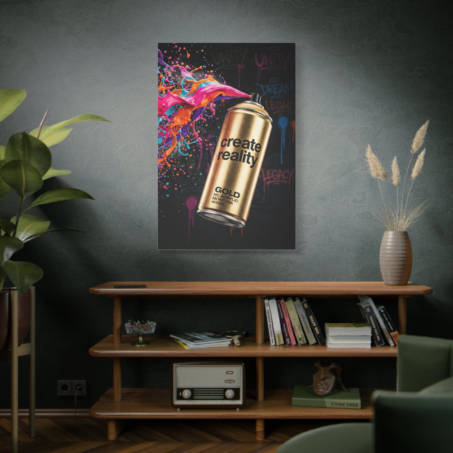 Create Reality Spray Explosion Street Wall Art & Canvas Print