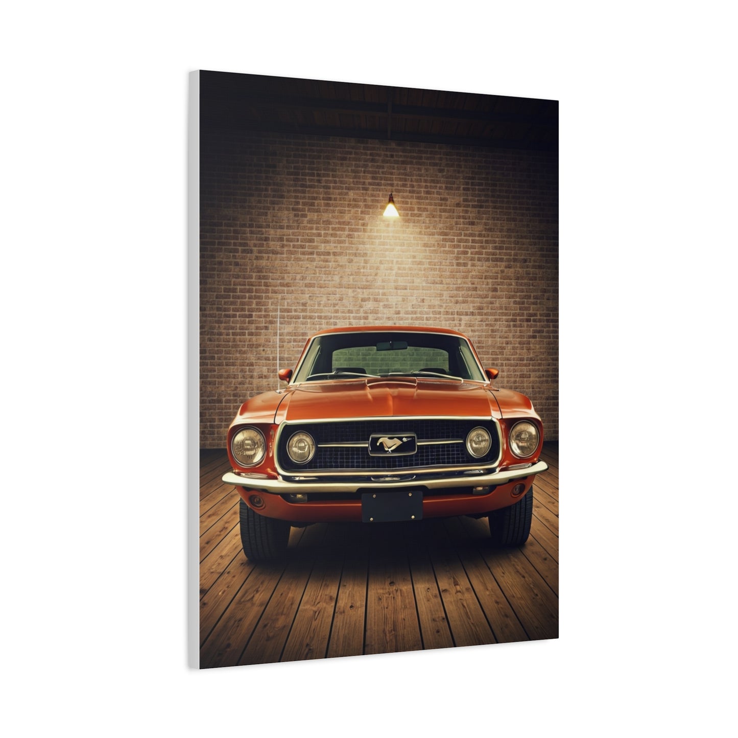 Ford Mustang 1969 Vintage Garage Wall Art & Canvas Prints