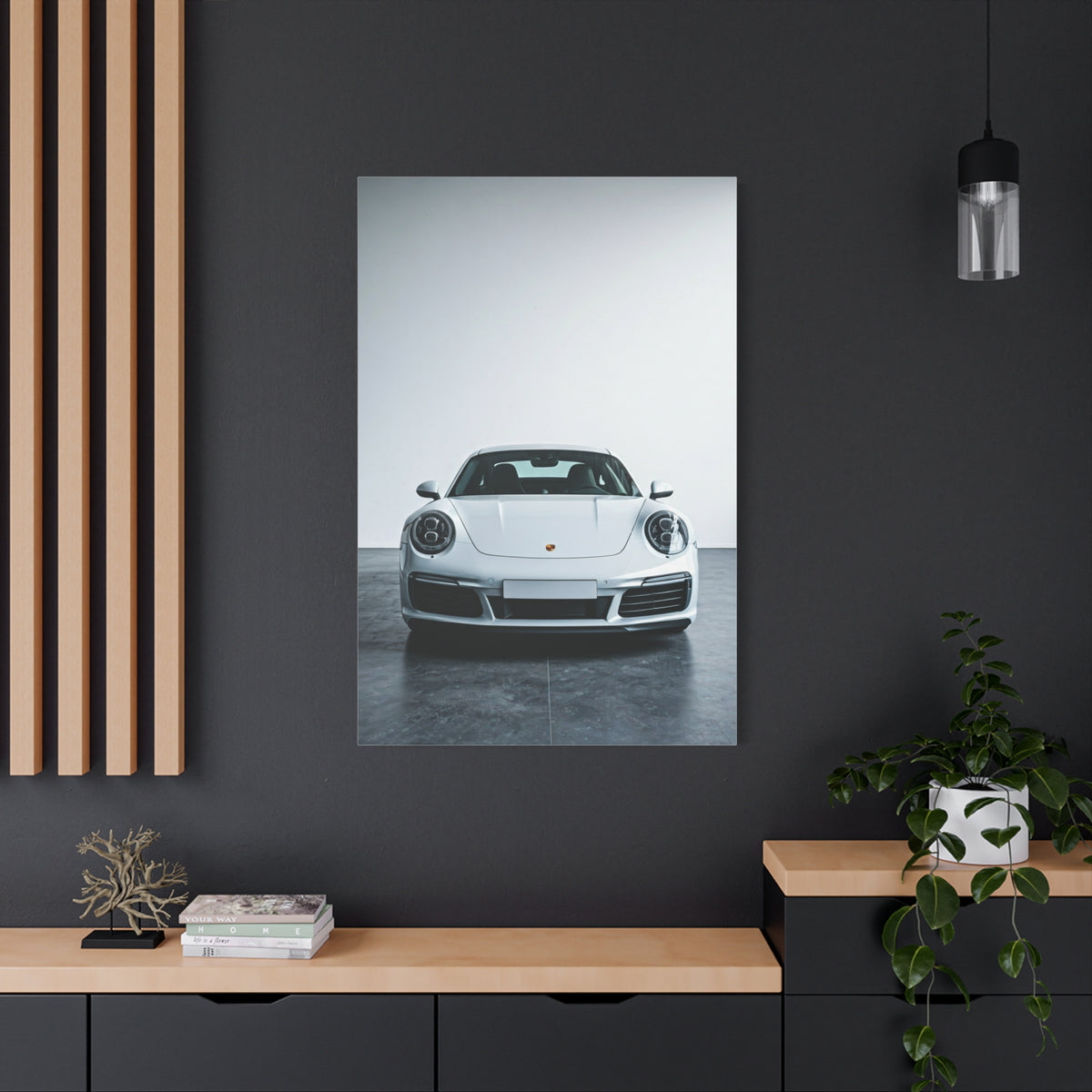 Porsche 911 Minimalist Showroom Wall Art & Canvas Prints