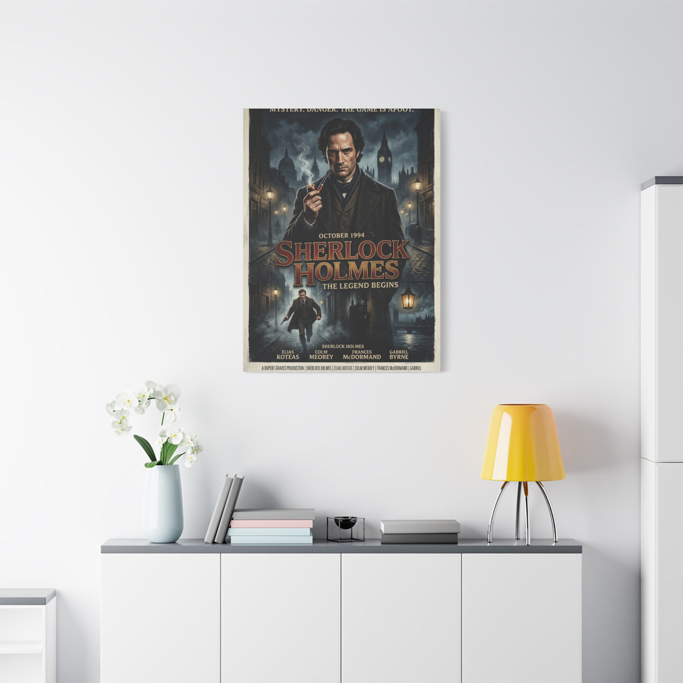 Sherlock Holmes Movie Poster Wall Art & Canvas Print