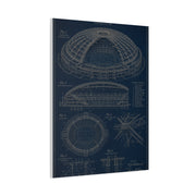 All Weather Stadium Blueprint Sports Wall Art & Canvas Print