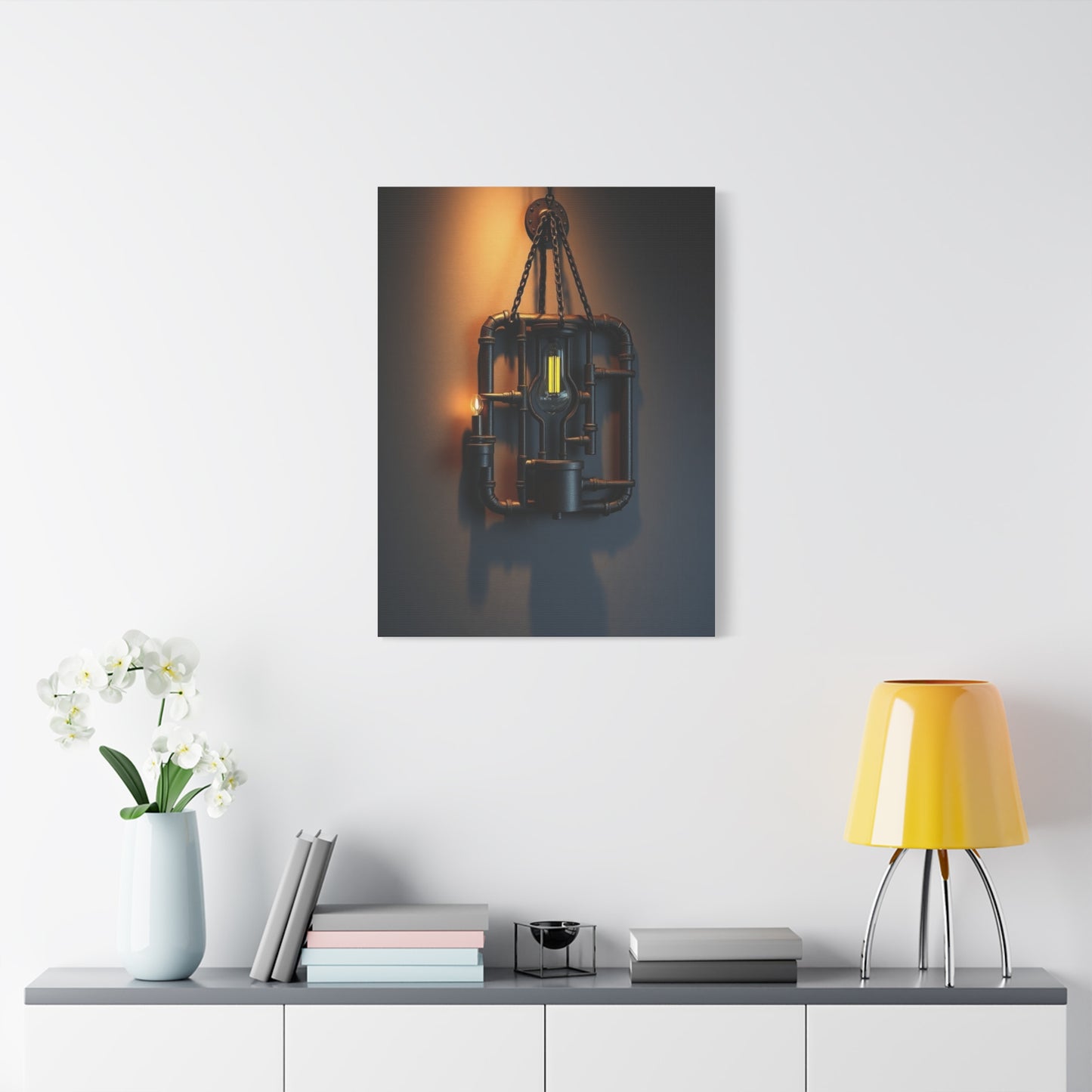 Sophisticated Steel Tapestry Wall Art & Canvas Print