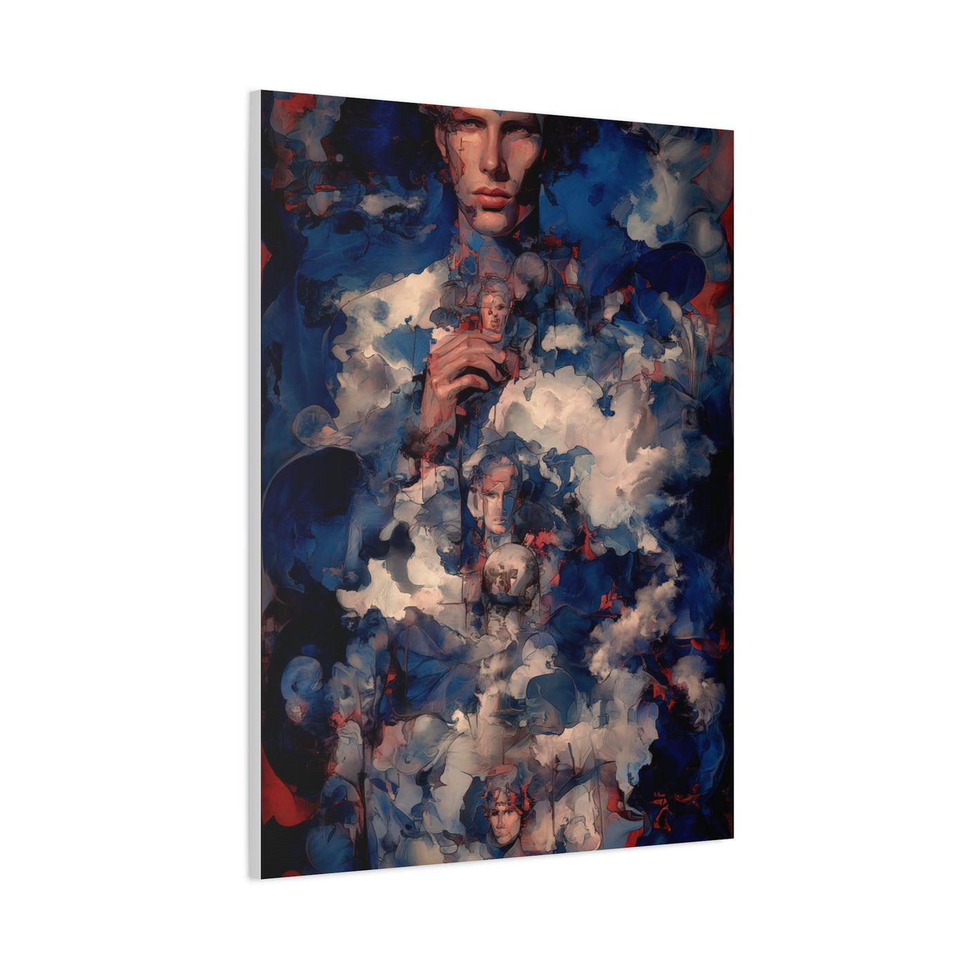 Surreal Cloud Portrait Composition Wall Art & Canvas Print
