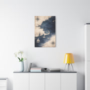 Vintage Nautical Map Ocean Composition Wall Art & Canvas Print
